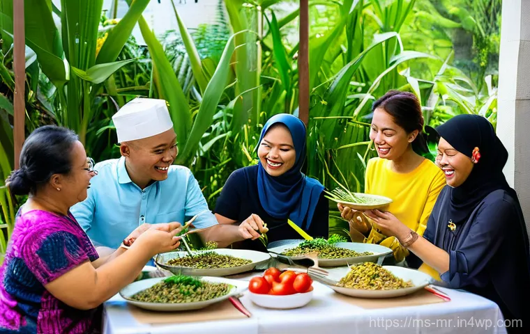 의식적 식사법을 위한 커뮤니티 활동 - **Community Support and Shared Motivation for Healthy Eating:**
    "A diverse group of cheerful Mal...